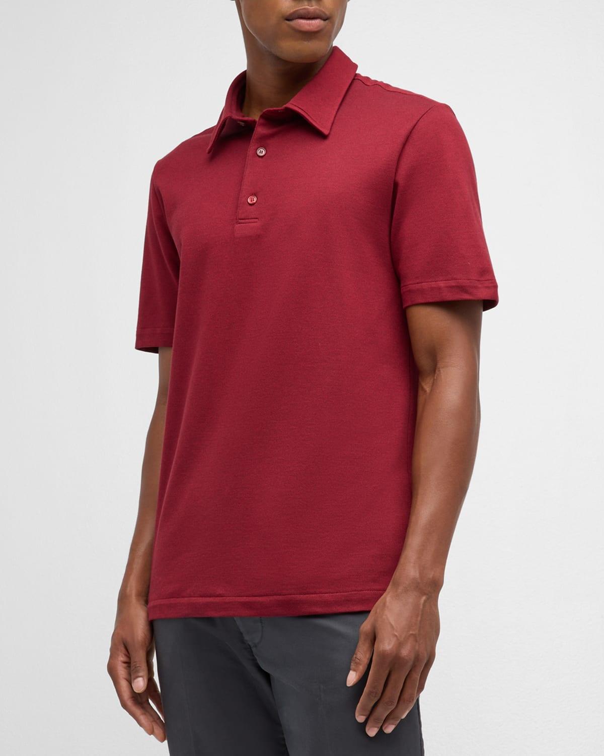 Mens Cotton Jersey Polo Shirt Product Image