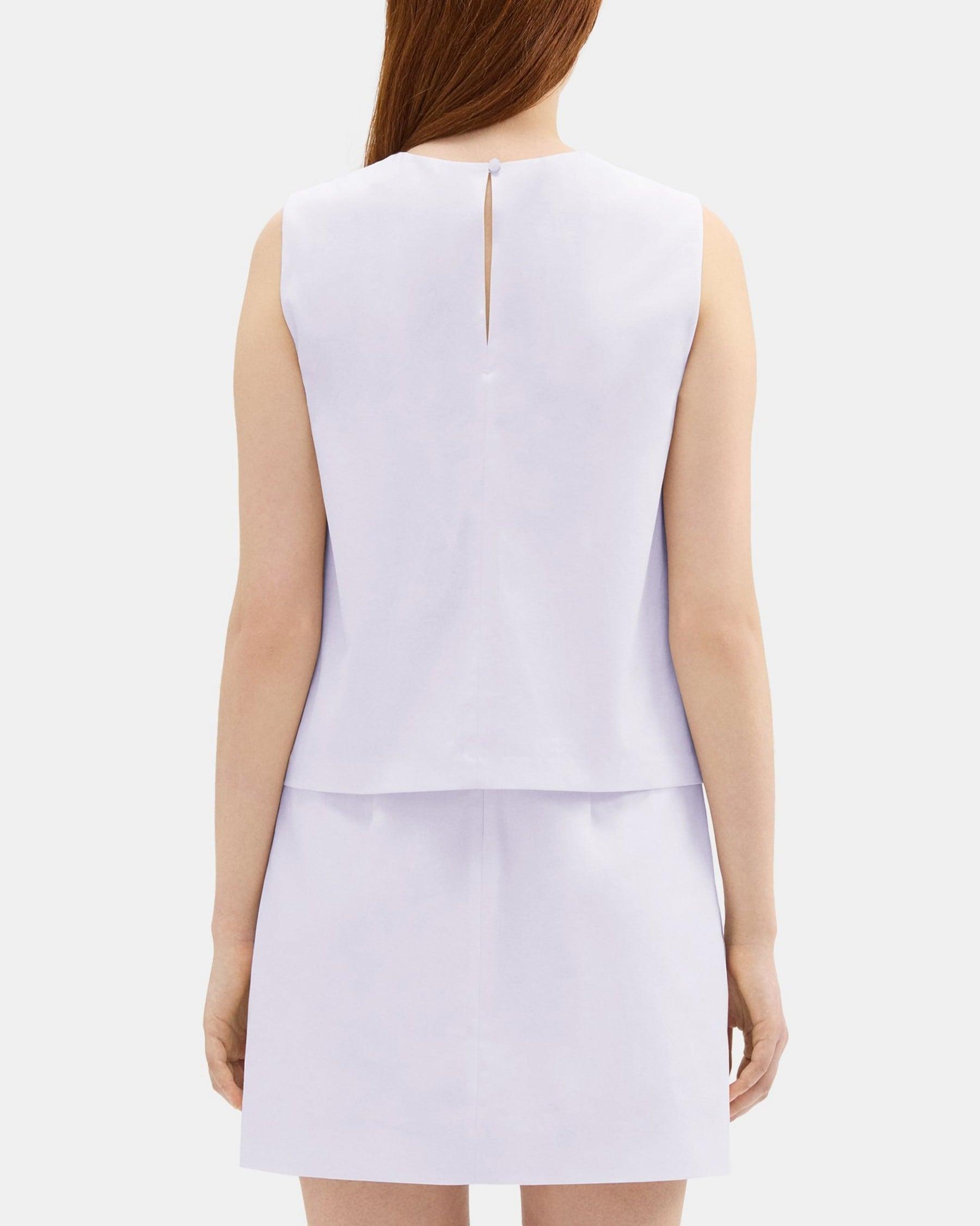 Layered Shift Dress in Cotton Product Image