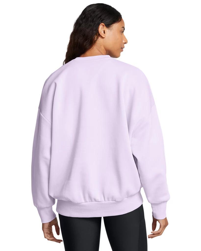 Women's UA Rival Fleece Wordmark Oversized Crew Product Image