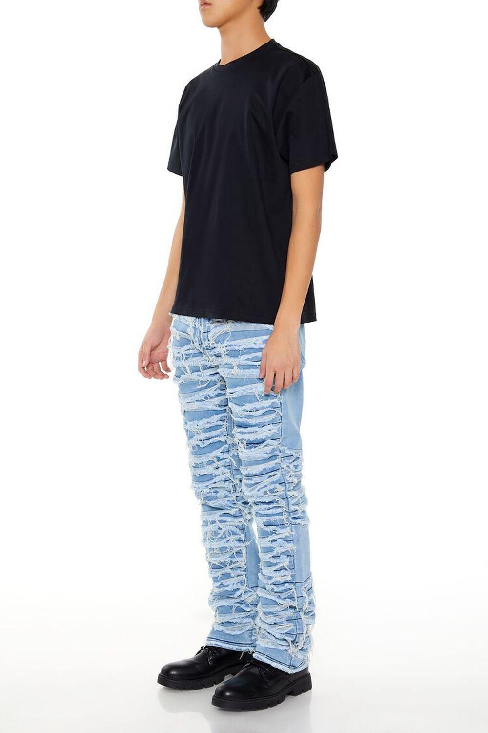 Destroyed Slim-Fit Mid-Rise Jeans | Forever 21 Product Image