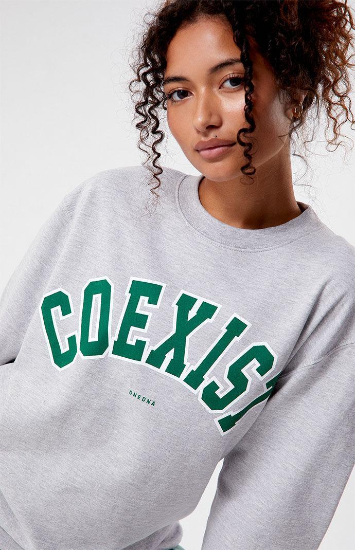 ONE DNA Women's Coexist Crew Neck Sweatshirt Product Image