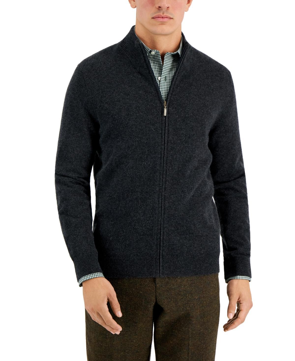 Club Room Mens Full-Zip Cashmere Sweater, Created for Macys Product Image