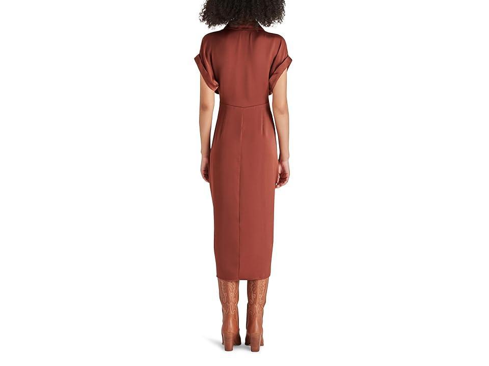 Steve Madden Tori Tie Waist Midi Shirtdress Product Image