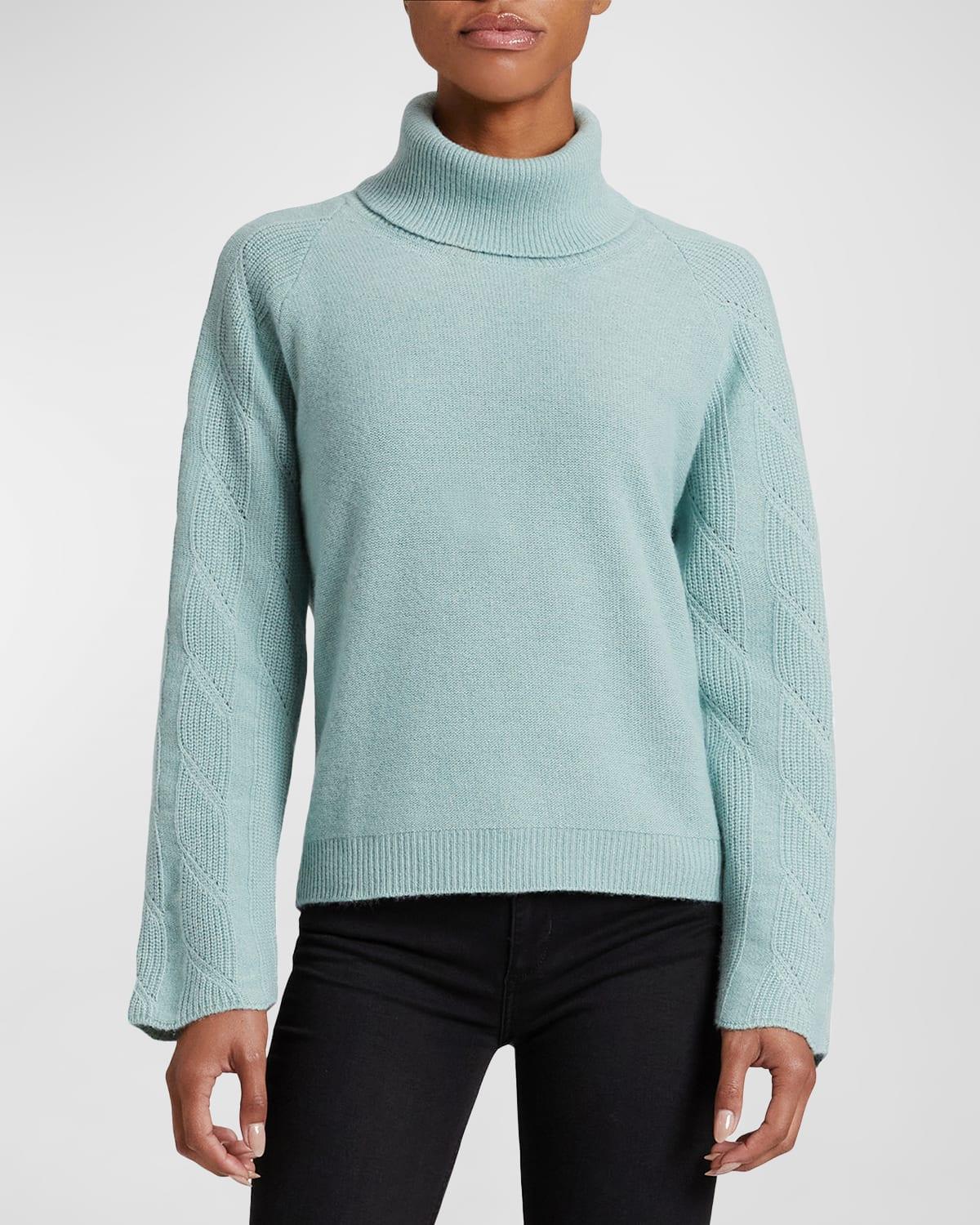 Womens Mohair-Blend Turtleneck Sweater Product Image