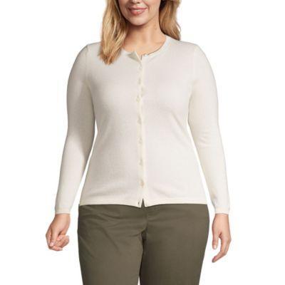 Plus Size Cashmere Cardigan Sweater Product Image