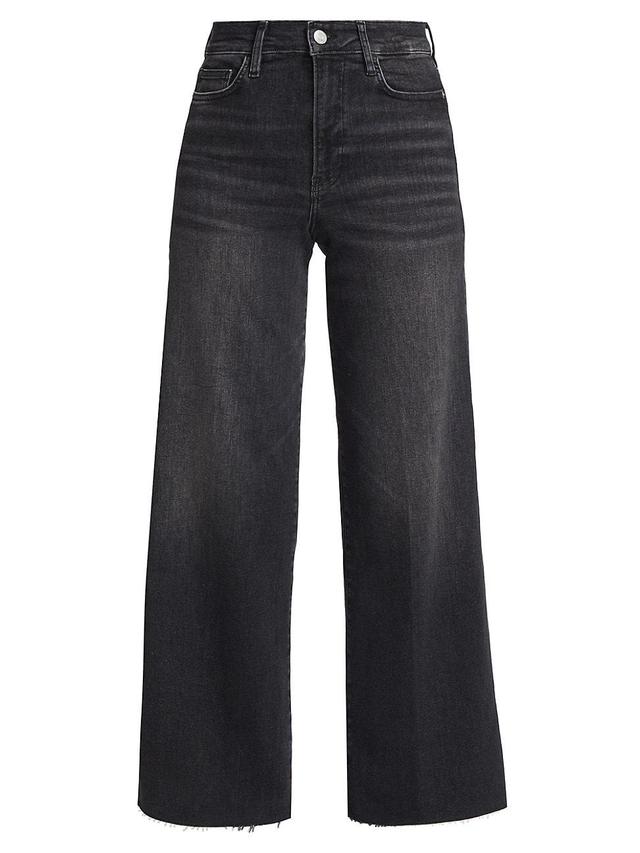 FRAME Le Slim Palazzo Raw Hem High Waist Wide Leg Jeans Product Image