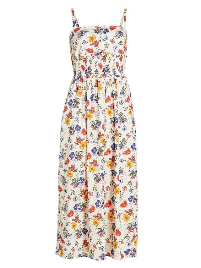 Womens Scarlett Floral Midi-Dress Product Image