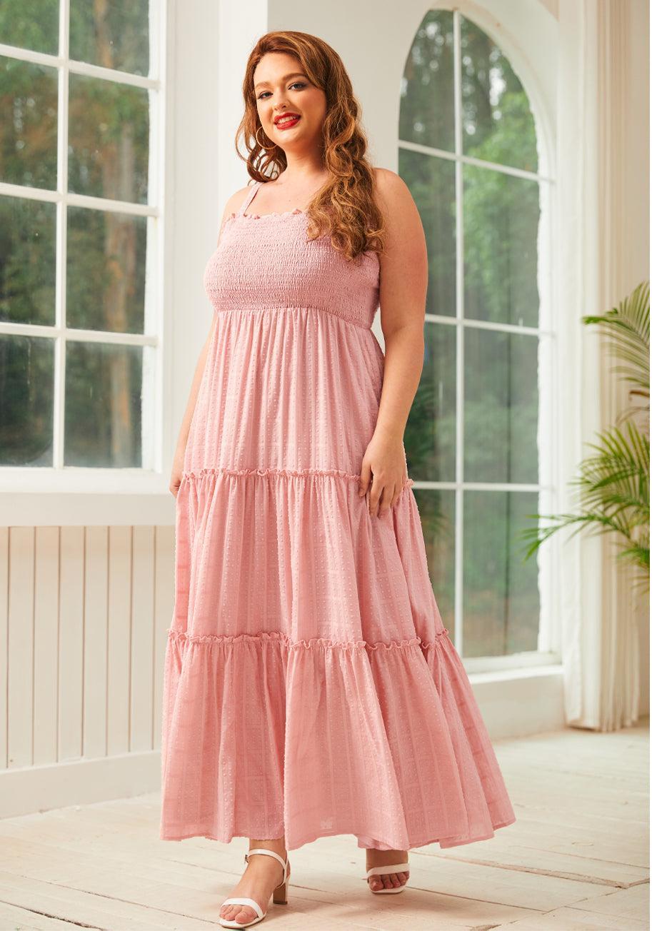 Boho on the Range Smocked Maxi Dress Product Image