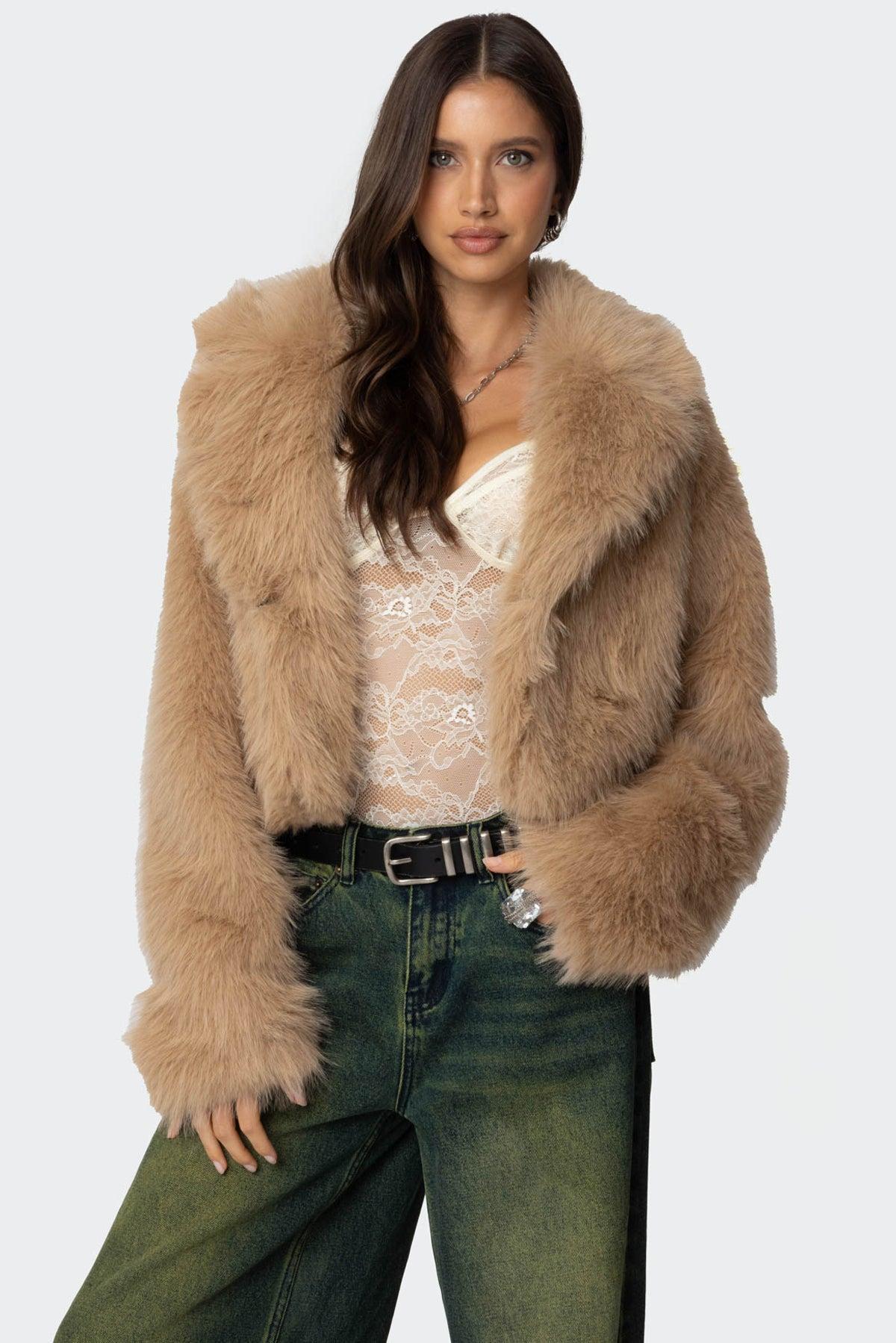 Sierra Oversized Faux Fur Jacket Product Image