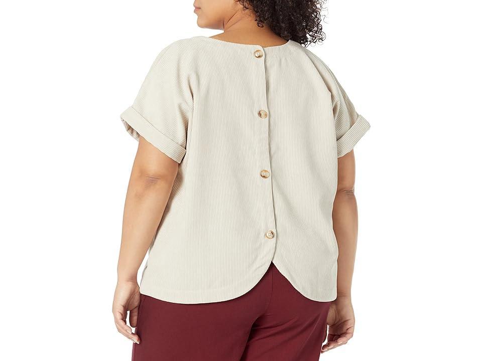 Madewell Plus Collette Top - Drapey Corduroy (Harvest Moon) Women's Blouse Product Image