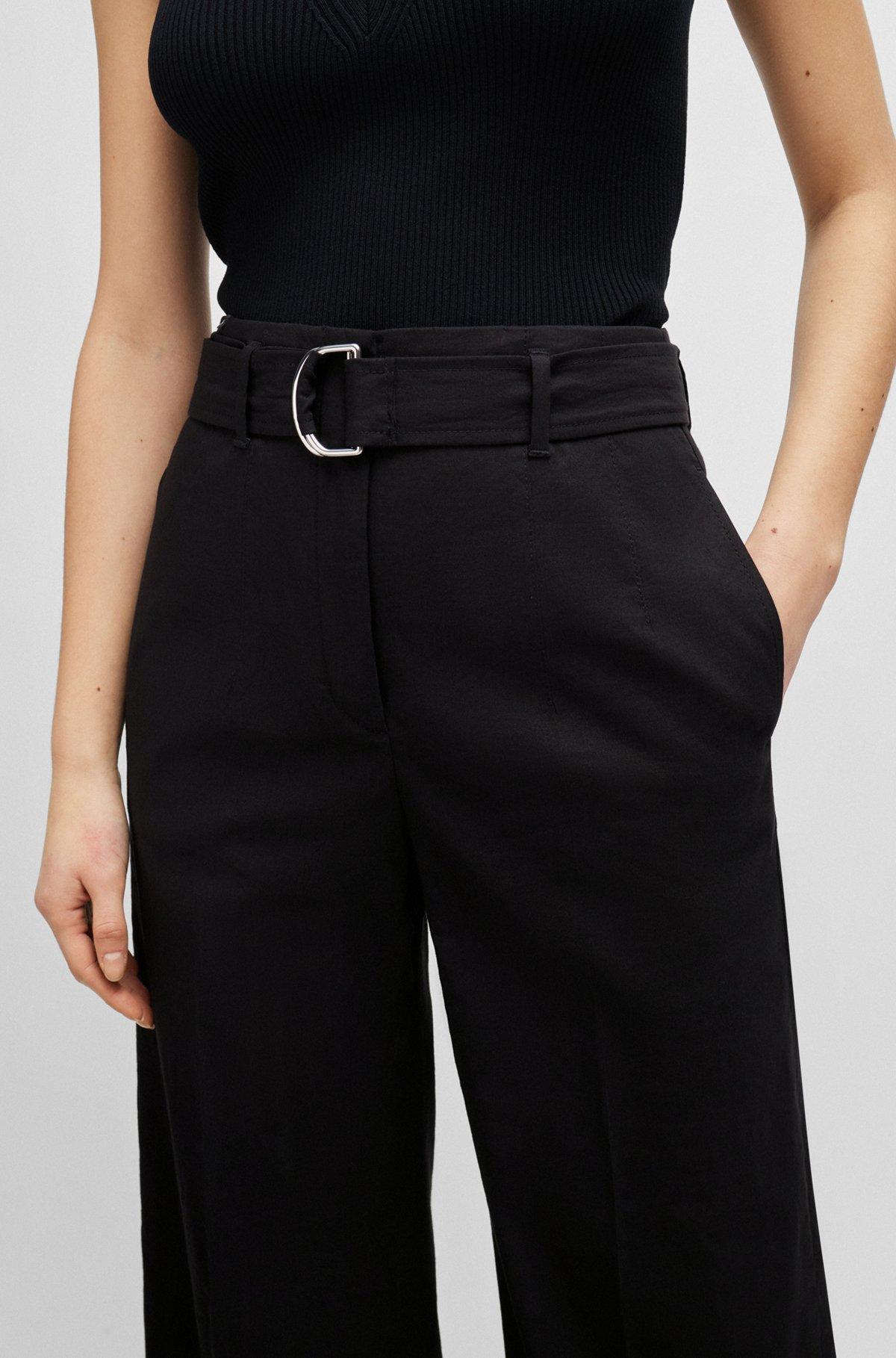 Relaxed-fit trousers in a linen blend Product Image