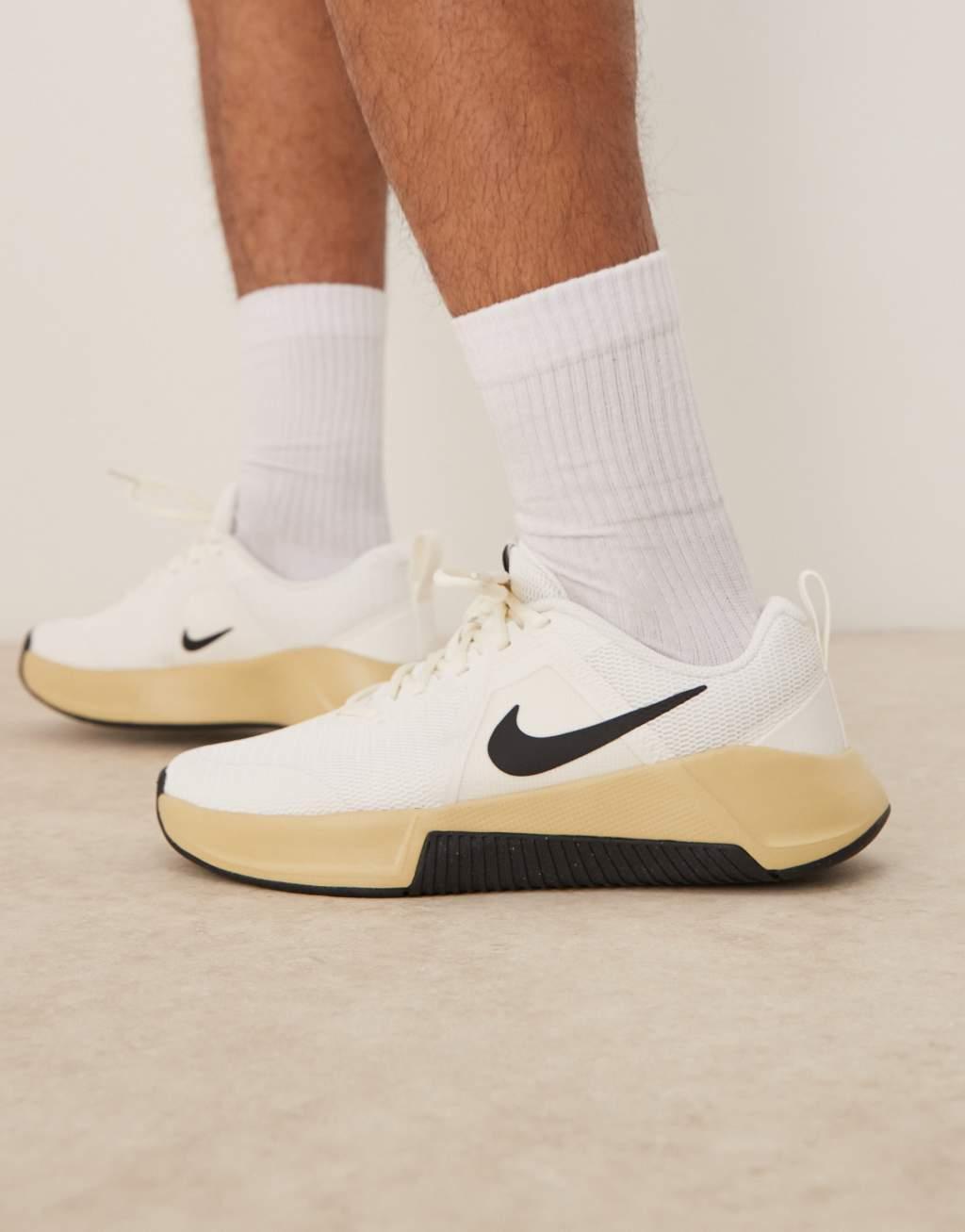 Nike Training MC Trainer 3 sneakers in off-white and black Product Image