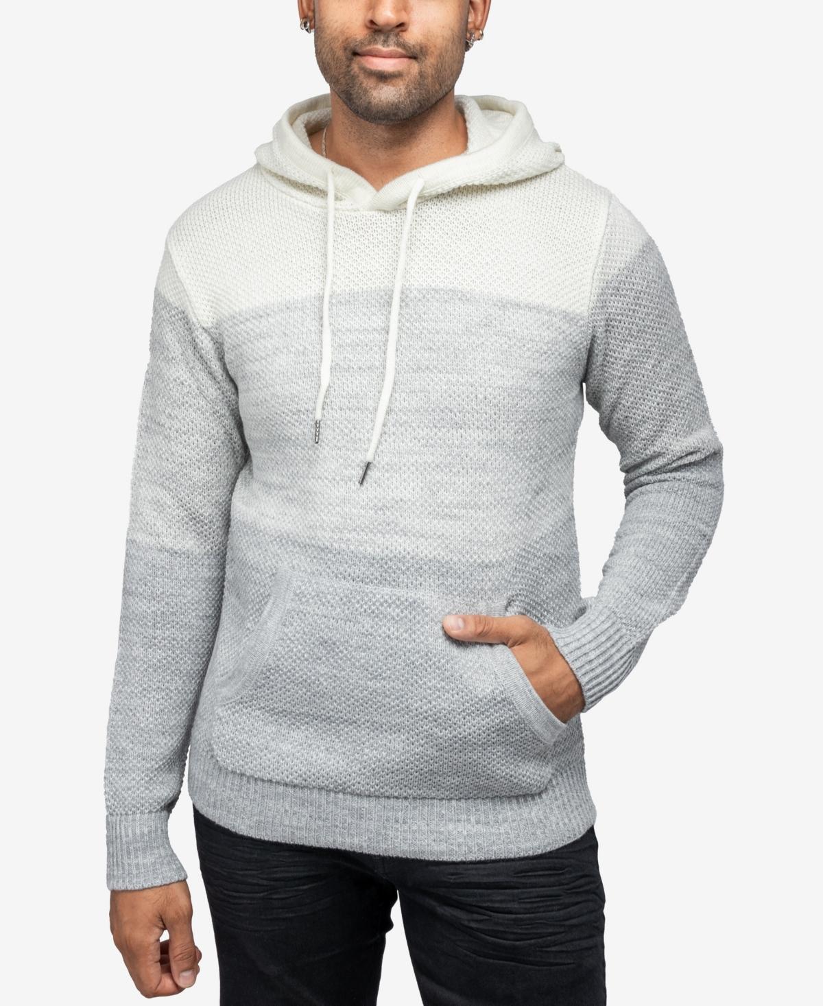 X-Ray Mens Color Blocked Hooded Sweater Product Image