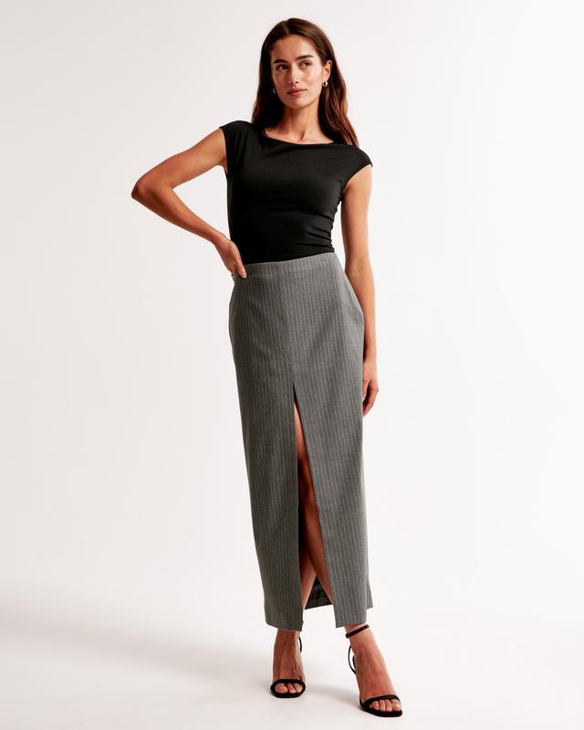 Mid Rise Pencil Maxi Skirt Product Image