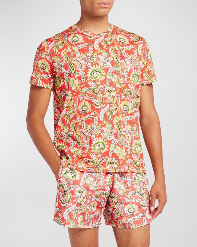 Mens Bright Paisley T-Shirt Product Image