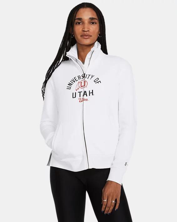 Womens UA Rival Fleece Collegiate Full-Zip Product Image