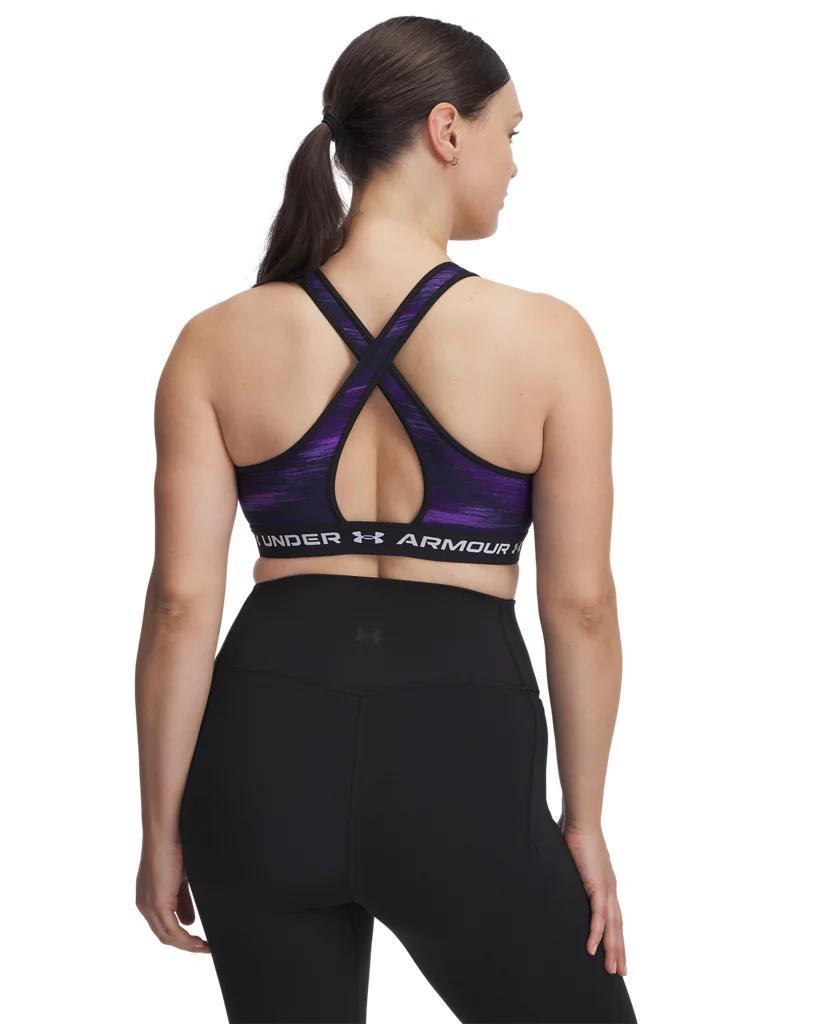 Women's Armour® Mid Crossback Printed Sports Bra Product Image