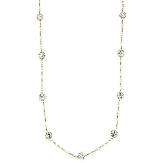 Tiara 10k Gold Station Necklace, Womens Product Image