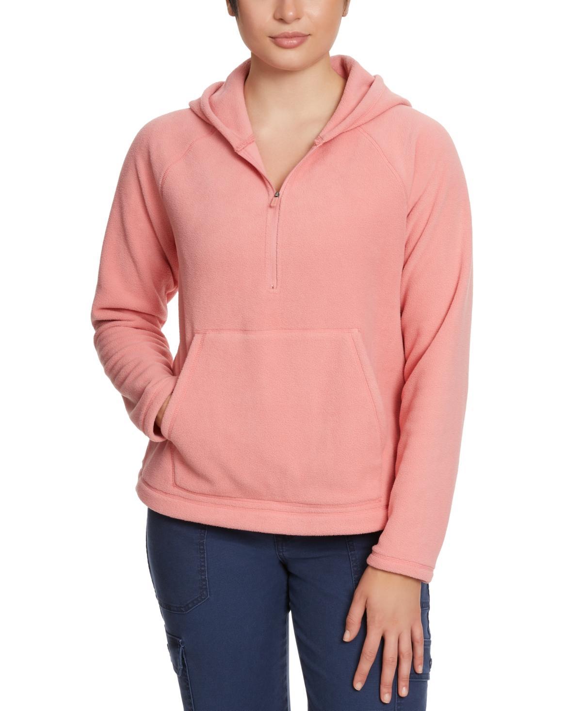 Bass Outdoor Womens Quarter-Zip Long-Sleeve Hoodie Product Image