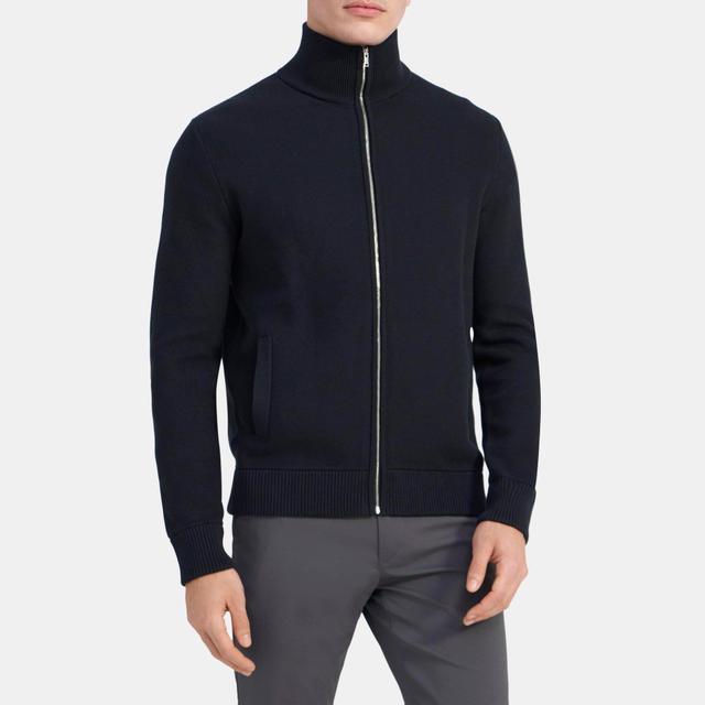 Organic Cotton Full-Zip Sweater | Theory Outlet Product Image