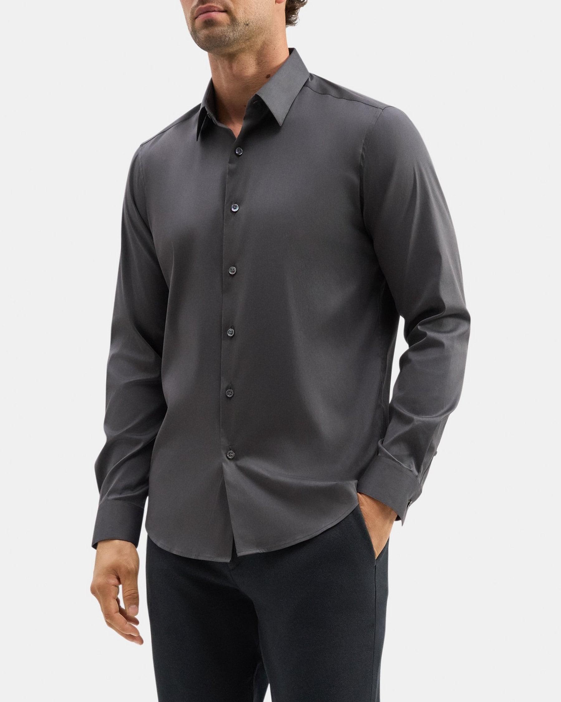 Tailored Shirt In Stretch Cotton Product Image