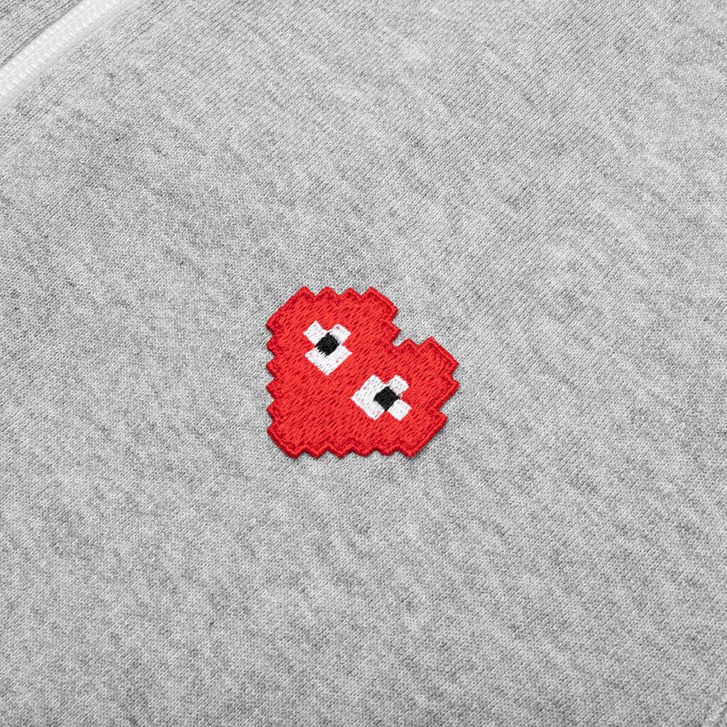 Comme des Garcons PLAY x the Artist Invader Women's Hooded Sweatshirt - Top Grey Female Product Image