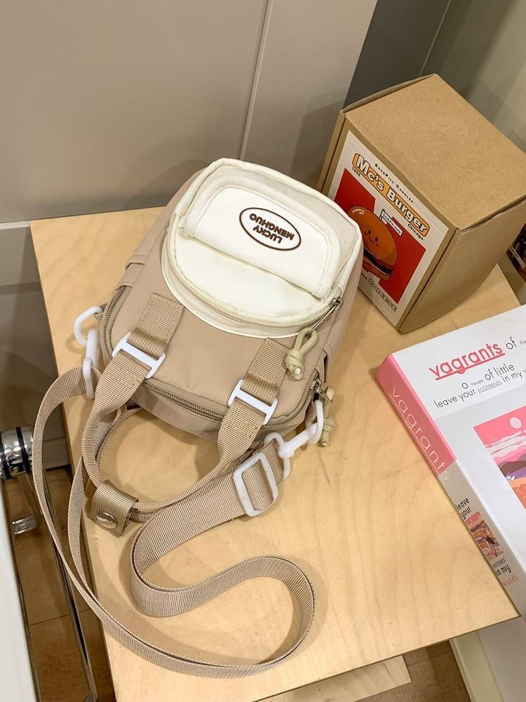 Top Handle PVC Panel Crossbody Bag Product Image