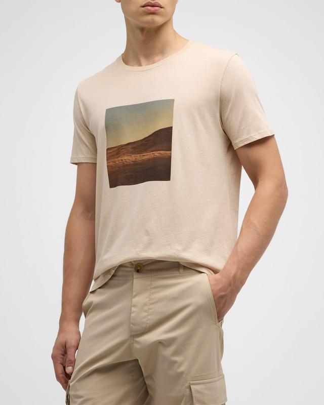 Mens Desert Photoreal Crewneck T-Shirt Product Image