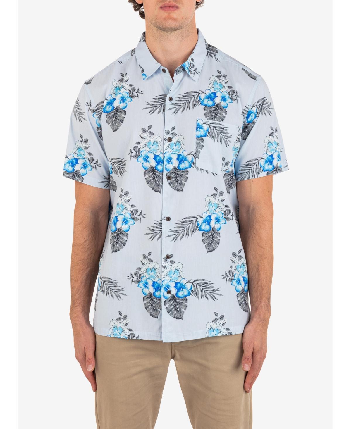 Hurley Mens Rincon Print Short Sleeve Button-Up Shirt Product Image