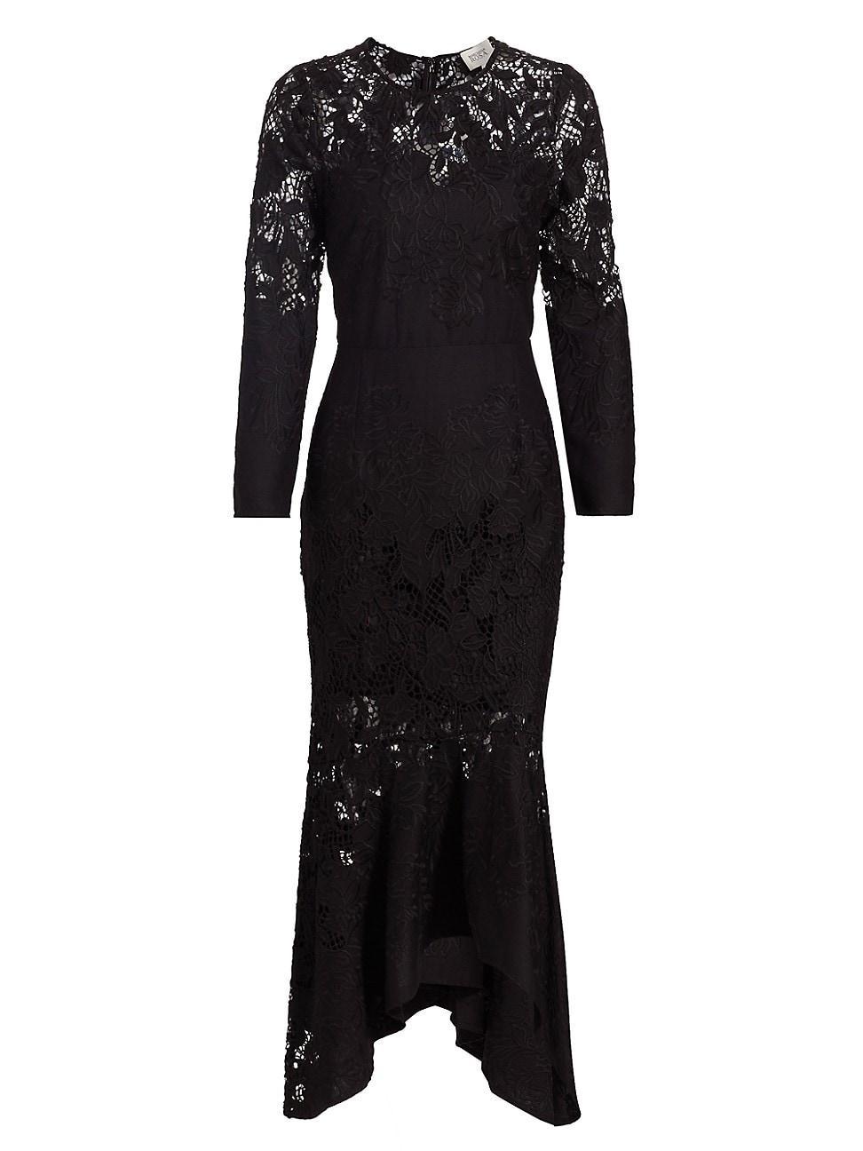 Womens Guipure Lace Trumpet Cocktail Dress Product Image