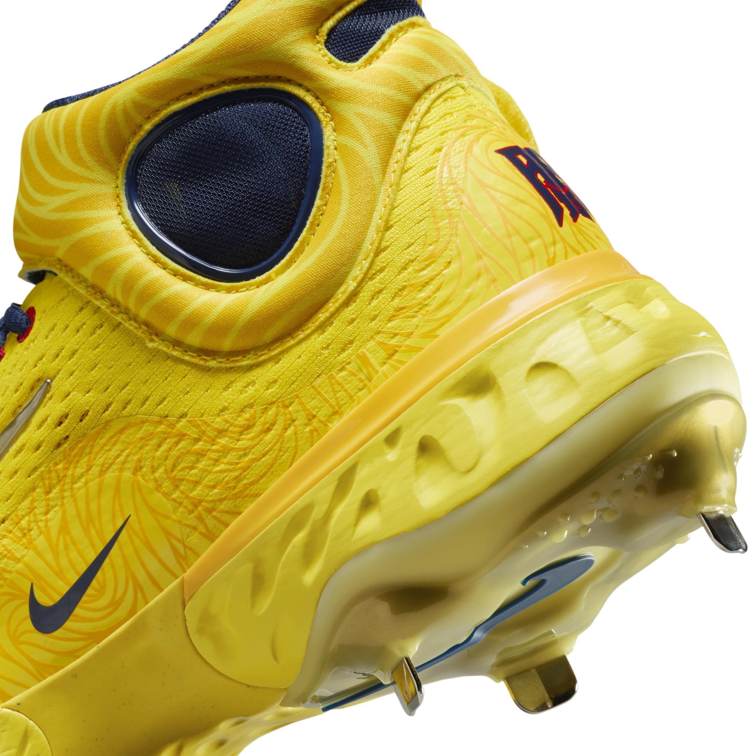 Nike Men's Alpha Huarache Elite 4 Mid "Ronald AcuÃ±a Jr." Baseball Cleats Product Image