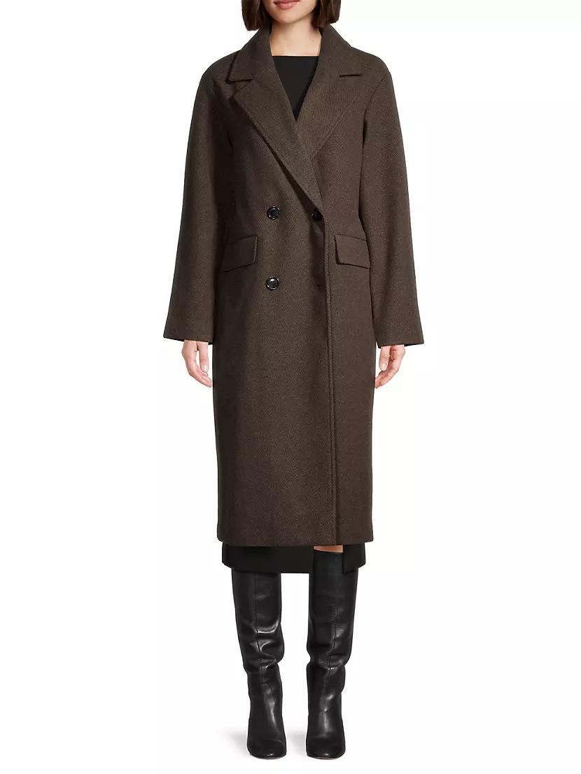 Double-Breasted Long Coat Product Image