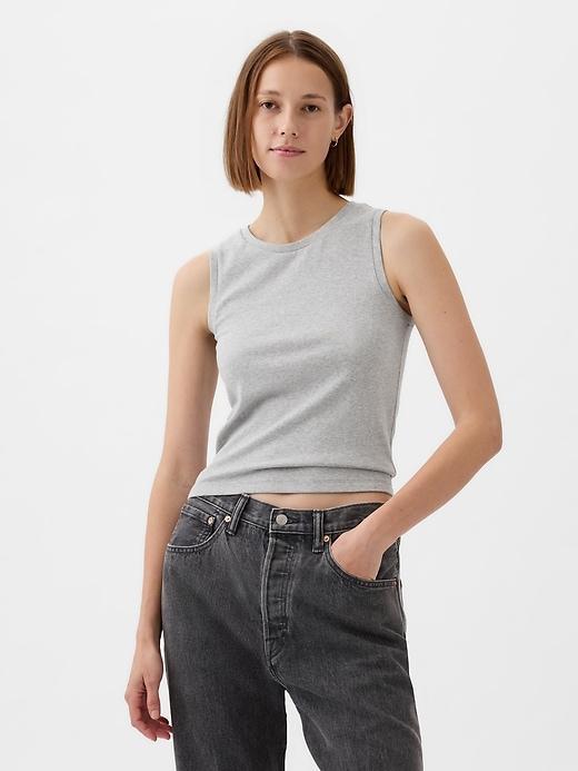 Linen-Blend Tank Top Product Image