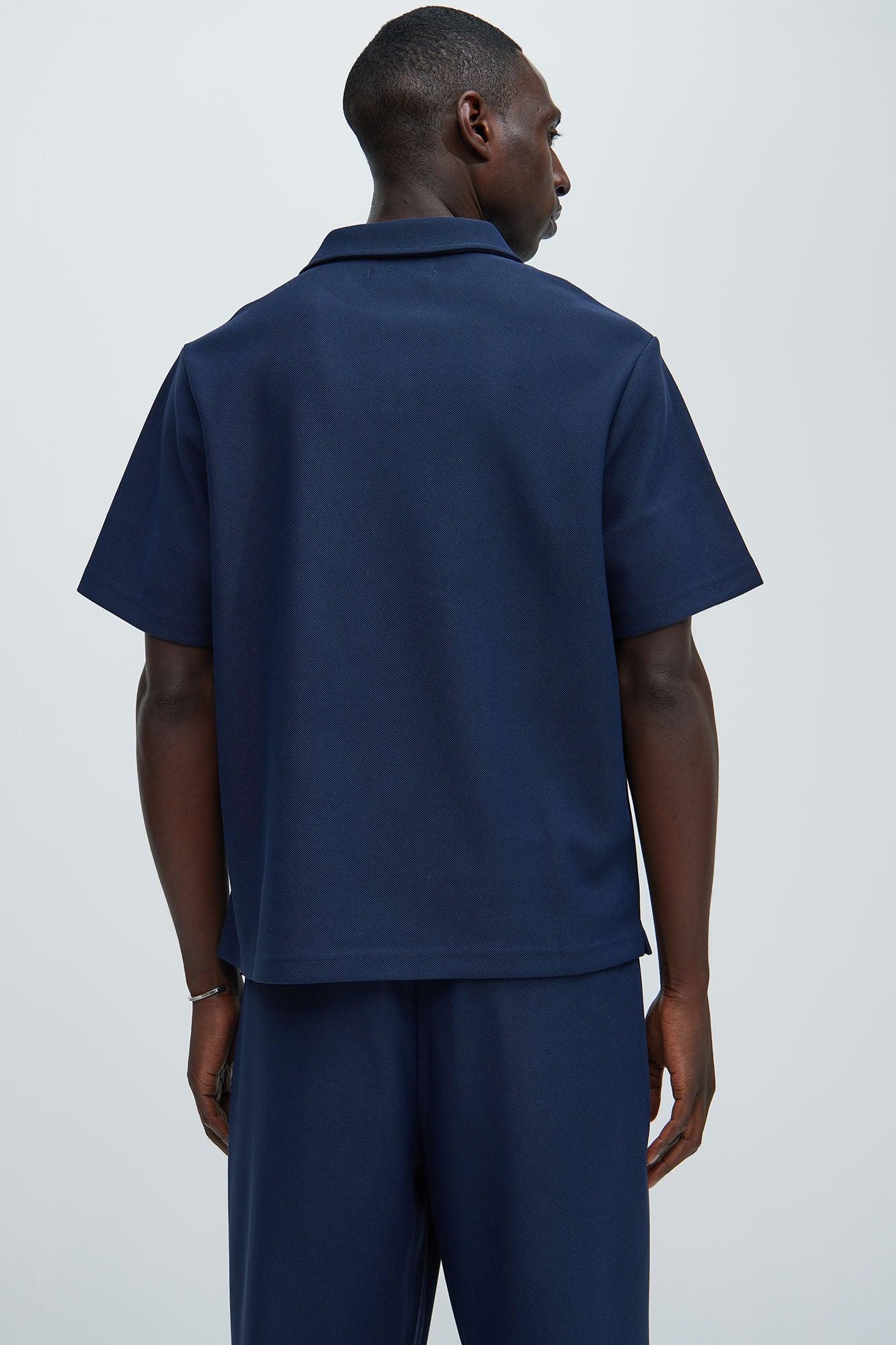 Turner Short Sleeve Polo - Navy Product Image