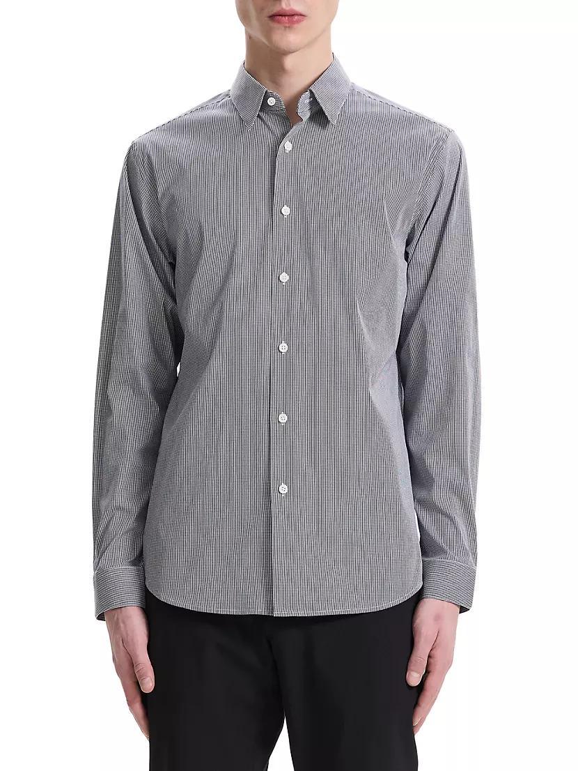 Irving Shirt in Poplin Micro Check Product Image