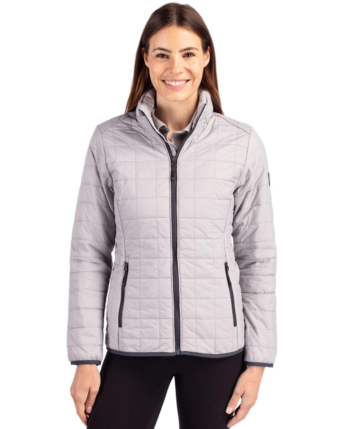 Cutter & Buck Womens Rainier PrimaLoft Eco Insulated Full Zip Puffer Jacket Product Image