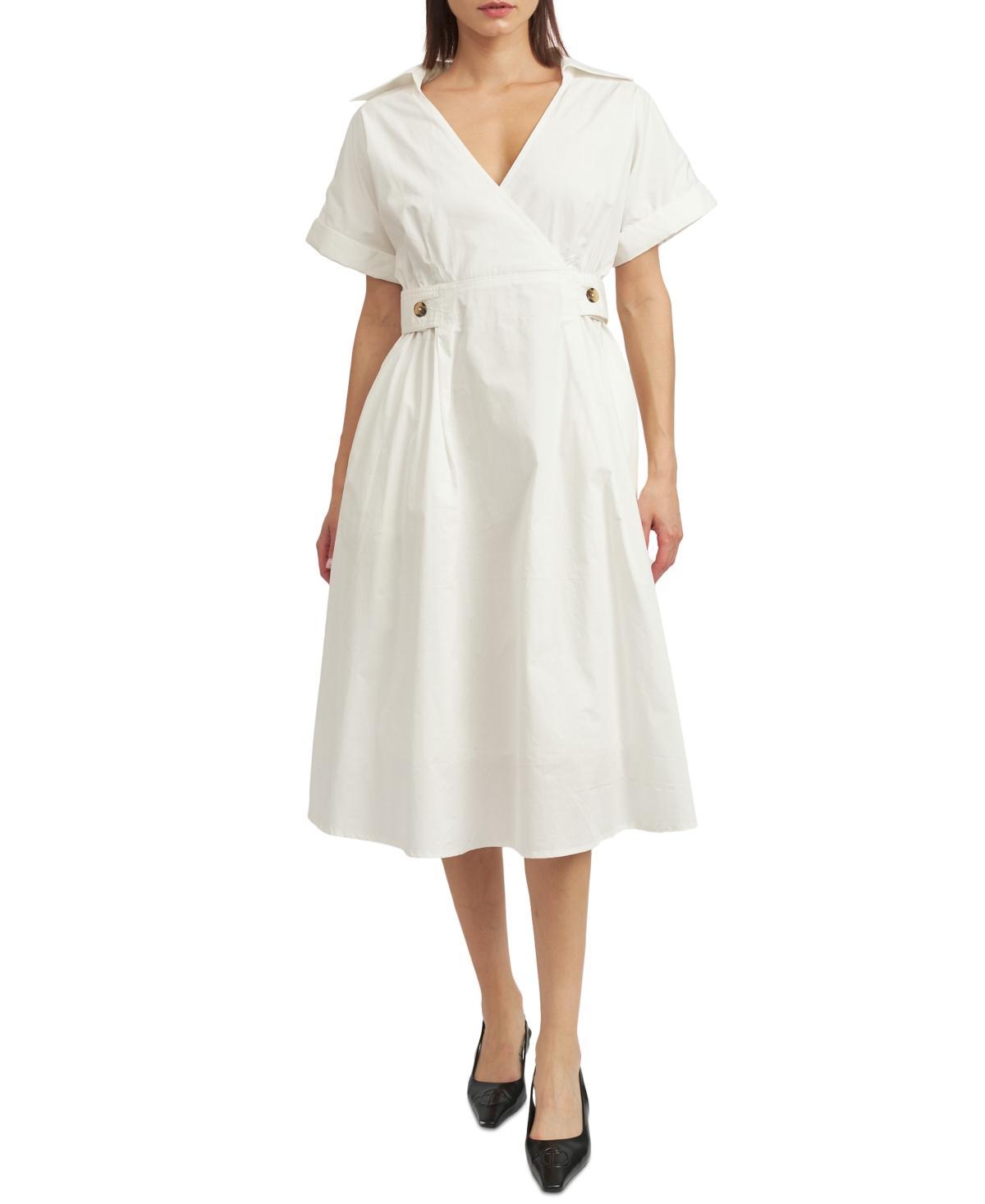 En Saison Womens Lorena Short-Sleeve Midi Dress Product Image