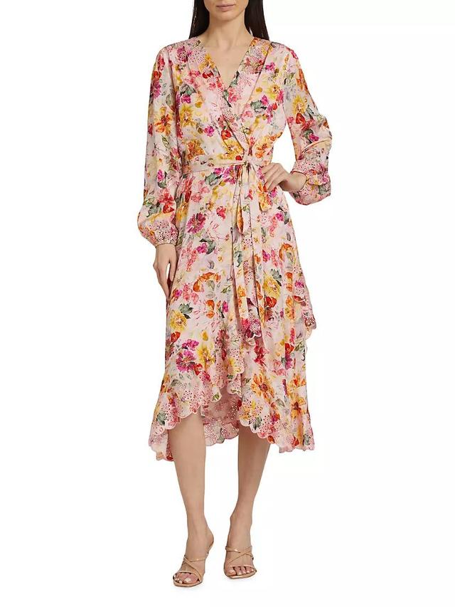 The Charlotte Floral Embroidered Midi-Dress Product Image