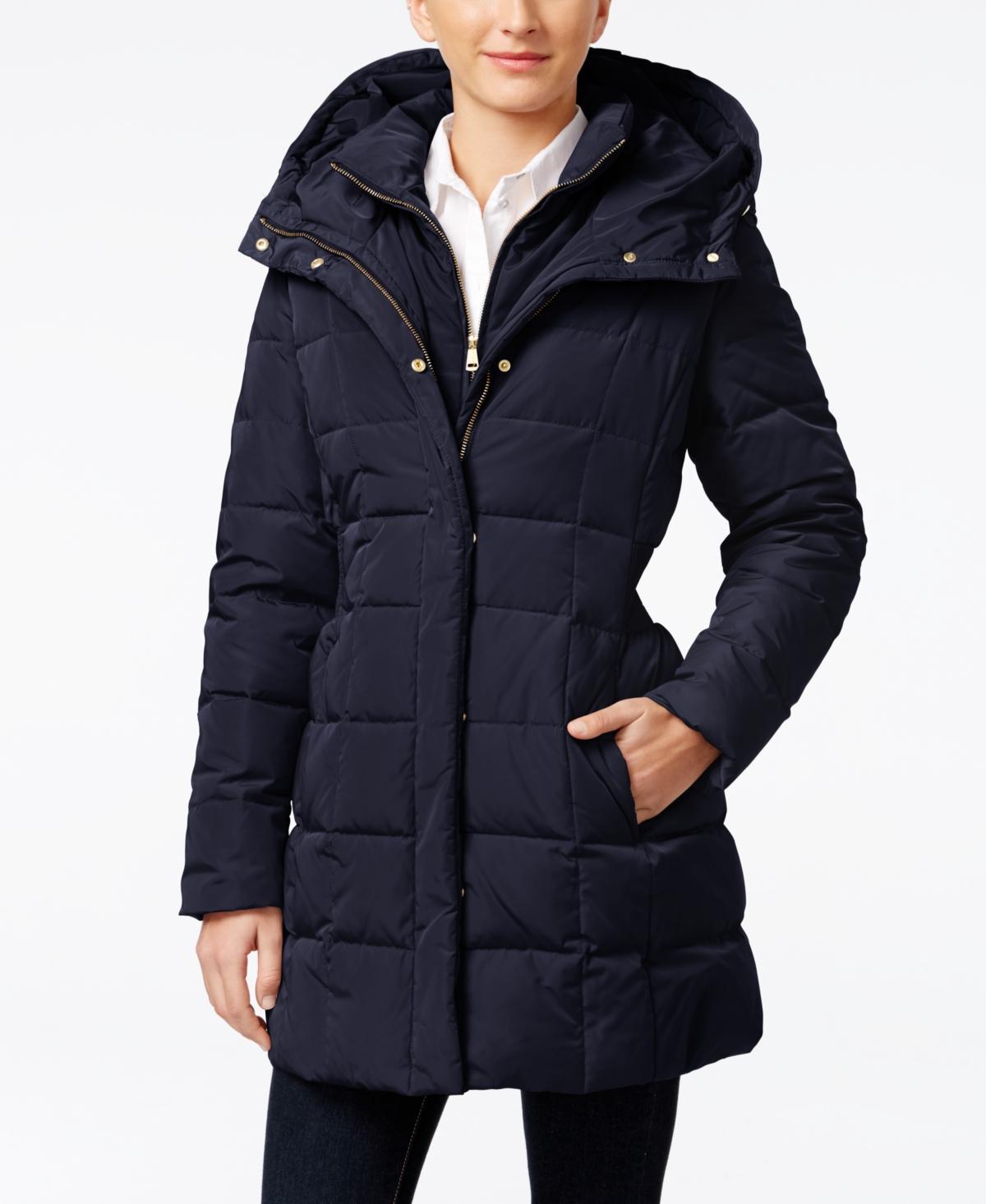 Cole Haan Signature Shawl Hooded Bibbed Puffer Coat Product Image