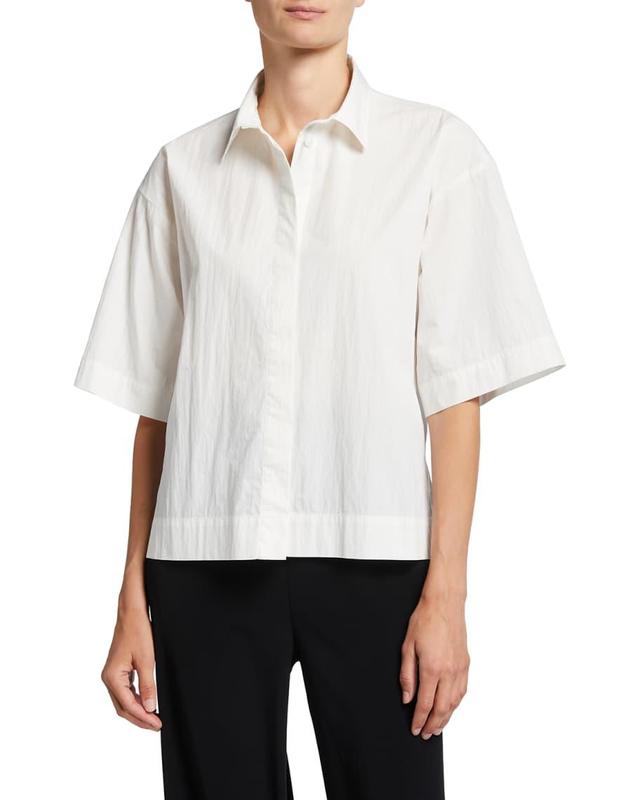 Short-Sleeve Button-Down Shirt Product Image