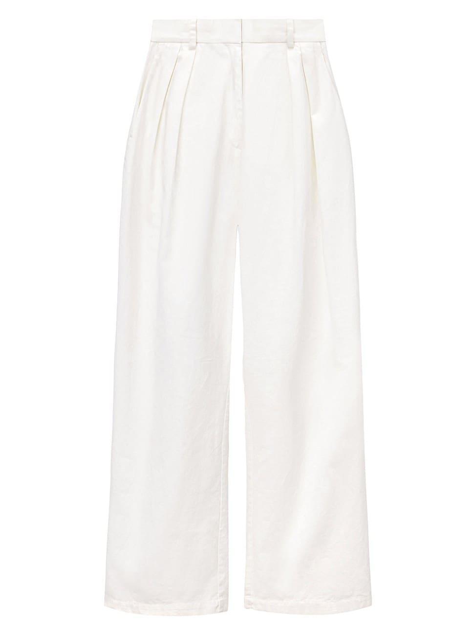 Womens Luisa Cotton Wide-Leg Pants Product Image