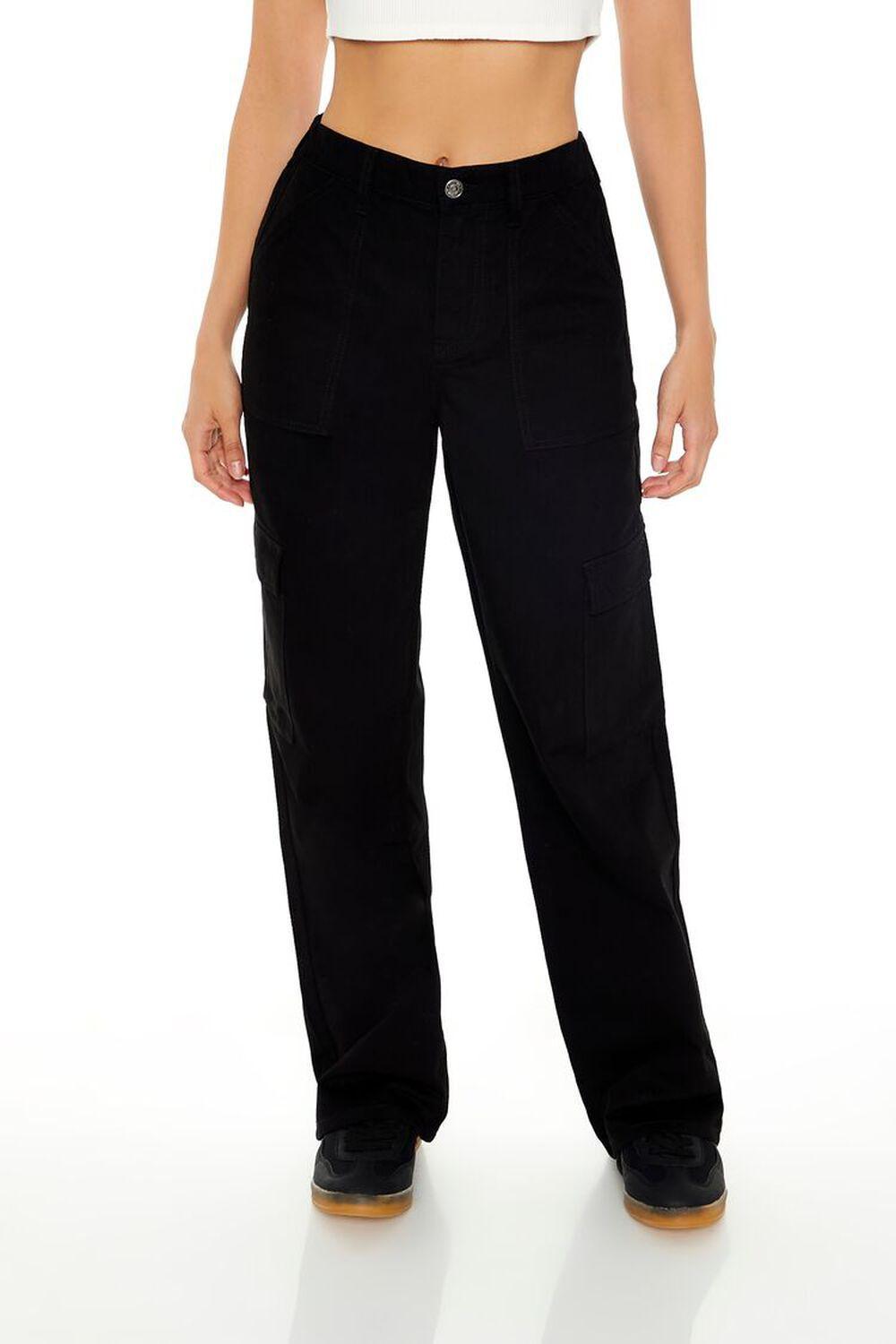 State Patch Straight-Leg Pants | Forever 21 Product Image