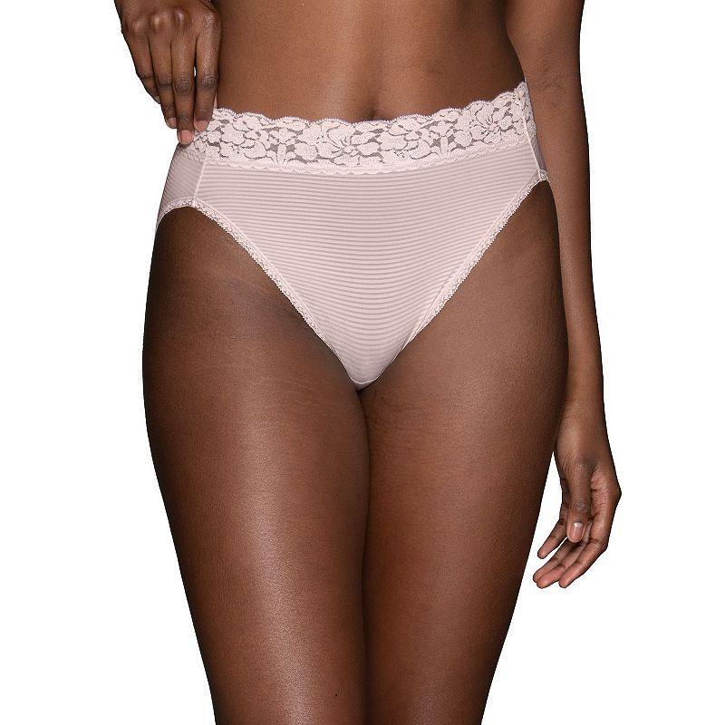 Vanity Fair Womens Flattering Lace Hi-Cut Panty Underwear 13280, extended sizes available Product Image