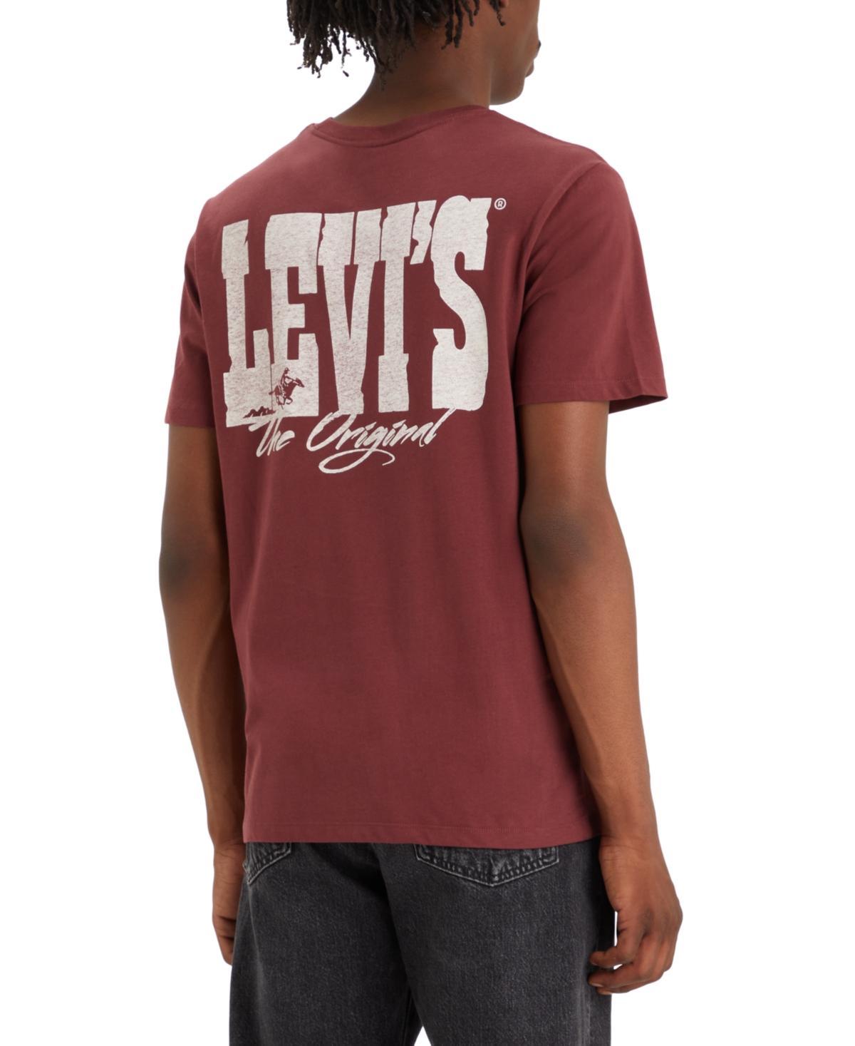 Levis Classic-Fit Short Sleeve Solid Western Heritage Logo Graphic T Product Image