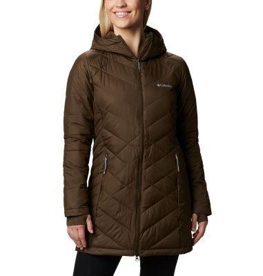 Columbia Women's Heavenly Long Hooded Jacket Tradewinds Grey Product Image