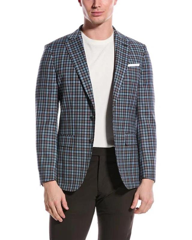 Slim Fit Wool Sport Jacket In Blue Product Image