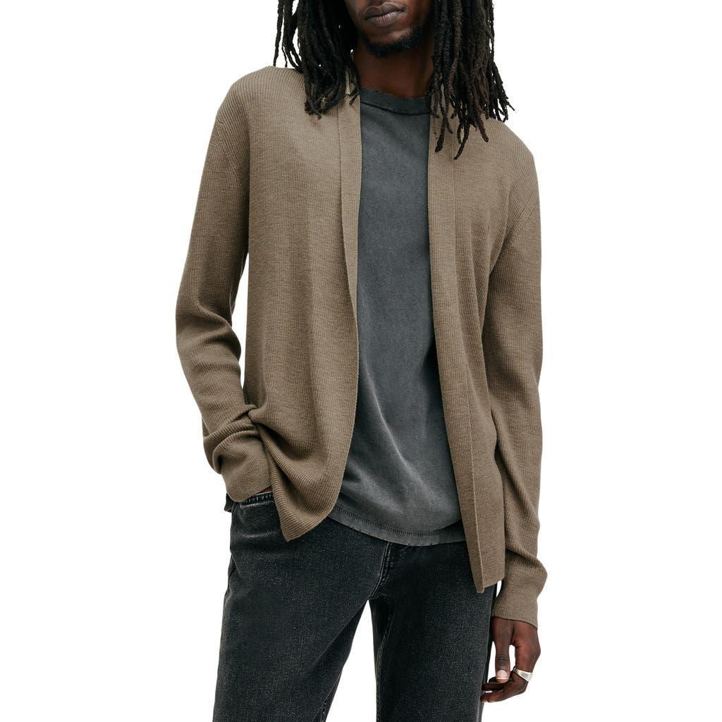 ALLSAINTS Mode Regular Fit Merino Wool Open Cardigan Sweater In Taylor Green Product Image