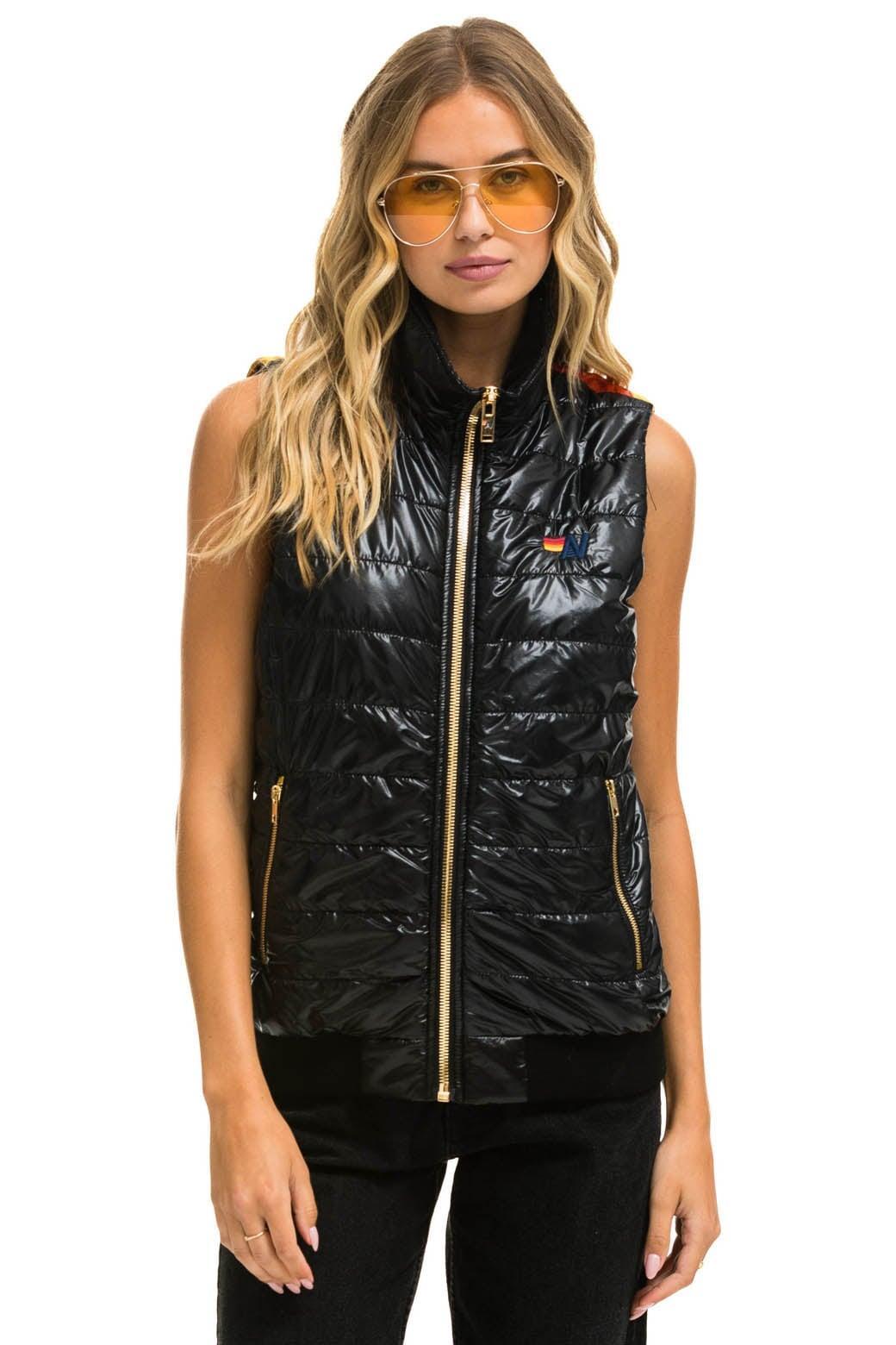 SUNBURST VEST - GLOSSY BLACK Female Product Image