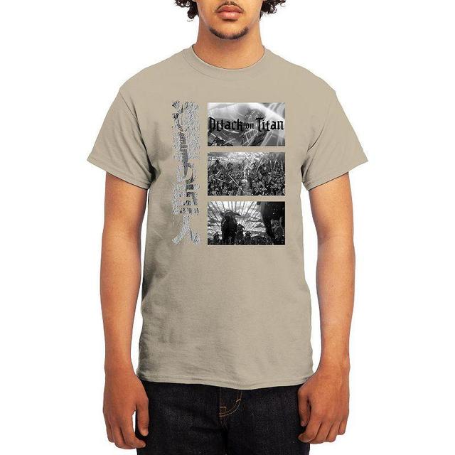 Mens Attack on Titan Tee Grey Product Image