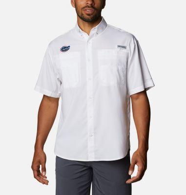 Columbia Mens Collegiate PFG Tamiami Short Sleeve Shirt - Florida- Product Image